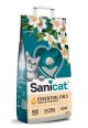 Sanicat Lettiera Ultra Agglomerante Essential Oils Odour Control Gelsomino bianco 10 kg