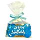 Dolci Impronte - Birthday Bone Blu- 85 gr – Biscotto in Pasta Frolla Fatto a Mano