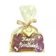 Dolci Impronte - Birthday Bone Lilla - 85 gr – Biscotto in Pasta Frolla Fatto a Mano