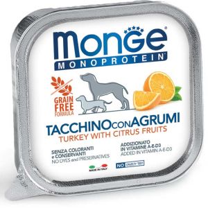 MONGE DOG FRUT. tacchino/agrumi gr.150x24