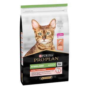 PURINA PRO PLAN Adulto Sterilizzato 1+ Funzioni Vitali Ricco In Salmone (10 kg)