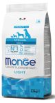 MONGE ALL BRE.LIGHT salmone/riso kg.2.5x4