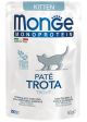 Monge Buste Gatto Monoprotein Paté Kitten Trota 85 gr