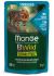 Monge Natural Super Premium Buste Gatto Bwild Grain Free Formula Gatto Sterilizzato Tonno con gamberetti e ortaggi (fagiolini e carote) 85 g