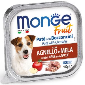 MONGE FRUIT dog lamb/apple gr. 100x32