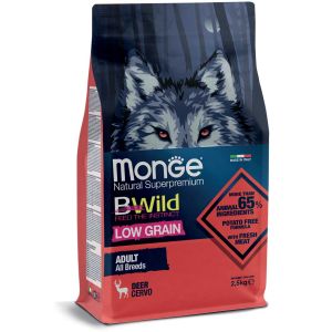 MONGE BW LG DOG ADULT CERVO kg.2.5x4