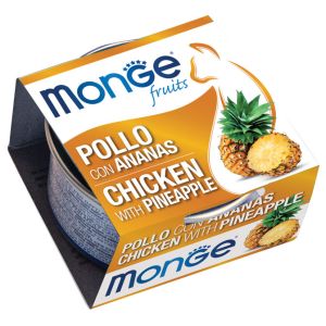 MONGE FRUIT pollo con ananas gr.80x24
