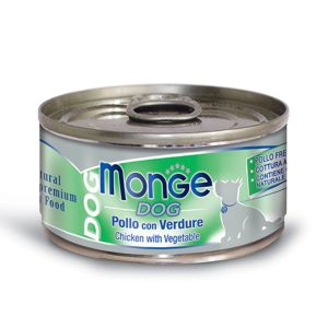 MONGE DOG NATURAL pollo/verdure gr.95x24