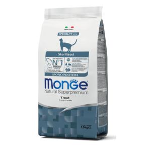 MONGE CAT NAT.MONOP.STER. TROTA gr.400x10