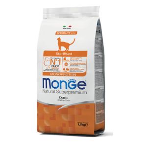MONGE CAT DETTAGLIO STERILI DUCK kg.10x1