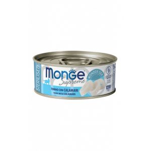 MONGE SUPR STER. TONNO CALAMARI gr.80x24