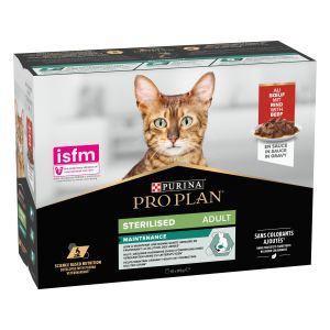 PURINA PRO PLAN® sterilised adult umido multipack manzo in salsa (10x85 g)