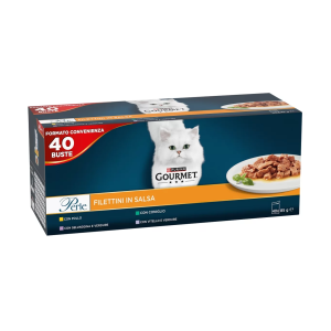 Gourmet perle filettini in salsa mix 40 buste 85 gr