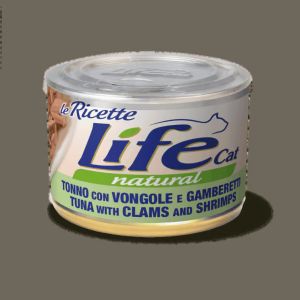 LIFE CAT TONNETTO CON VONGOLE E GAMBERETTI 150 gr.