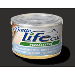LIFE GATTO NATURAL TONNO CON PESCE BIANCO 150 gr.