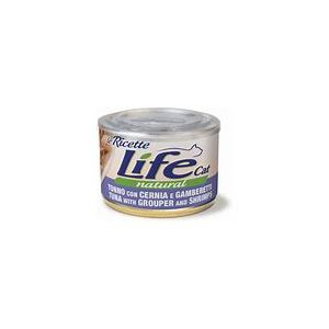 LIFE CAT TONNO CON CERNIA E GAMBERETTI 150 gr.